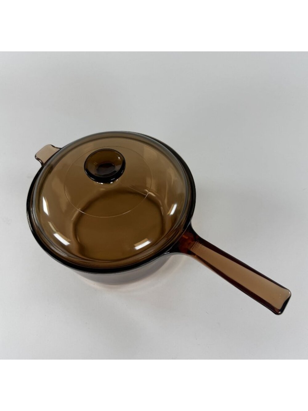 Corning Ware Visions Cookware 2.5L Sauce Pot Lid Round Vintage USA